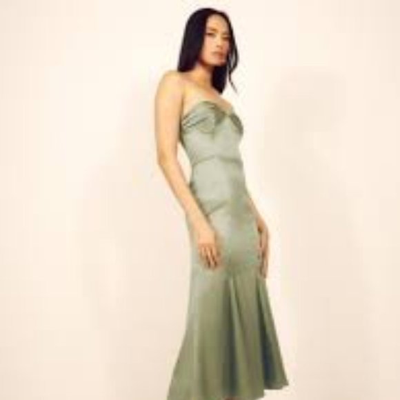 Reformation Hensley Satin Dress - Picture 2 of 3